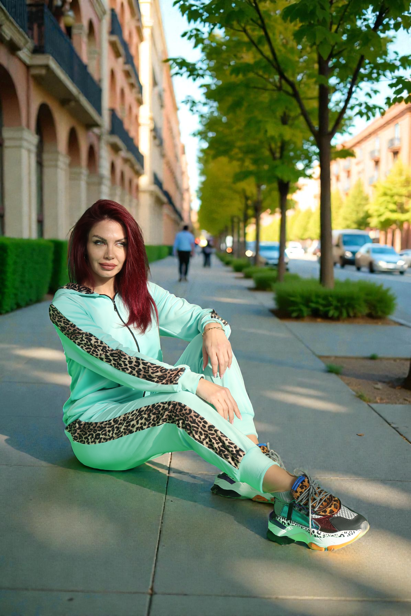 Trening Leopard pentru Femei 2026 Turcoaz