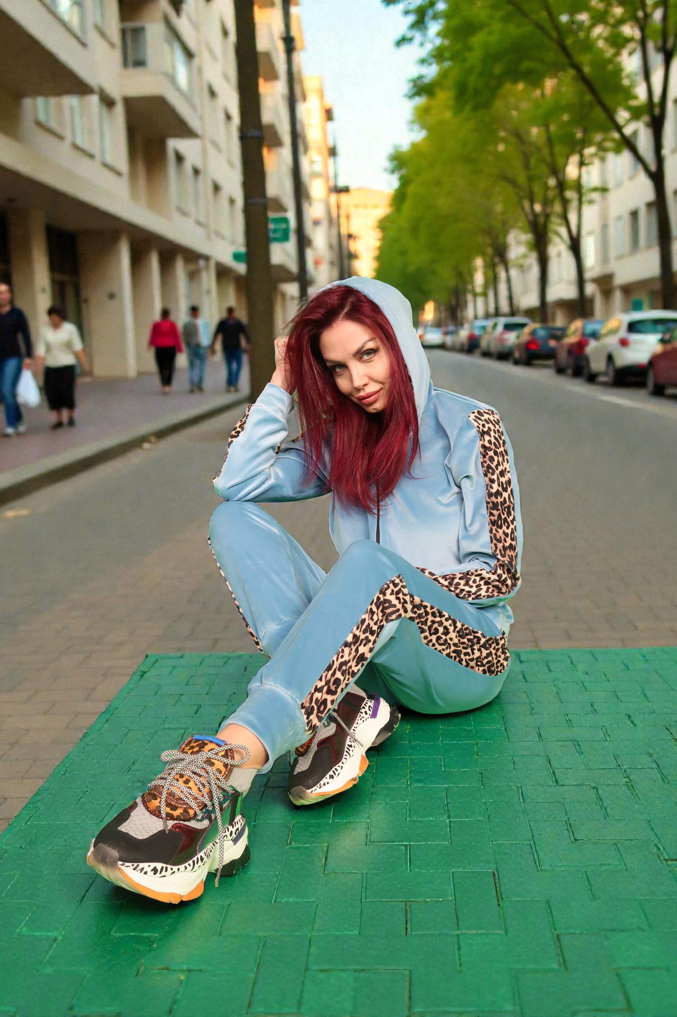 Trening Leopard pentru Femei 2026 Albastru