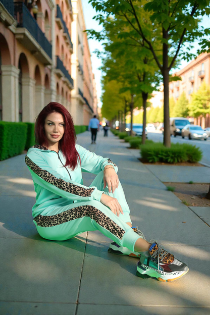 Trening Leopard pentru Femei 2026 Turcoaz