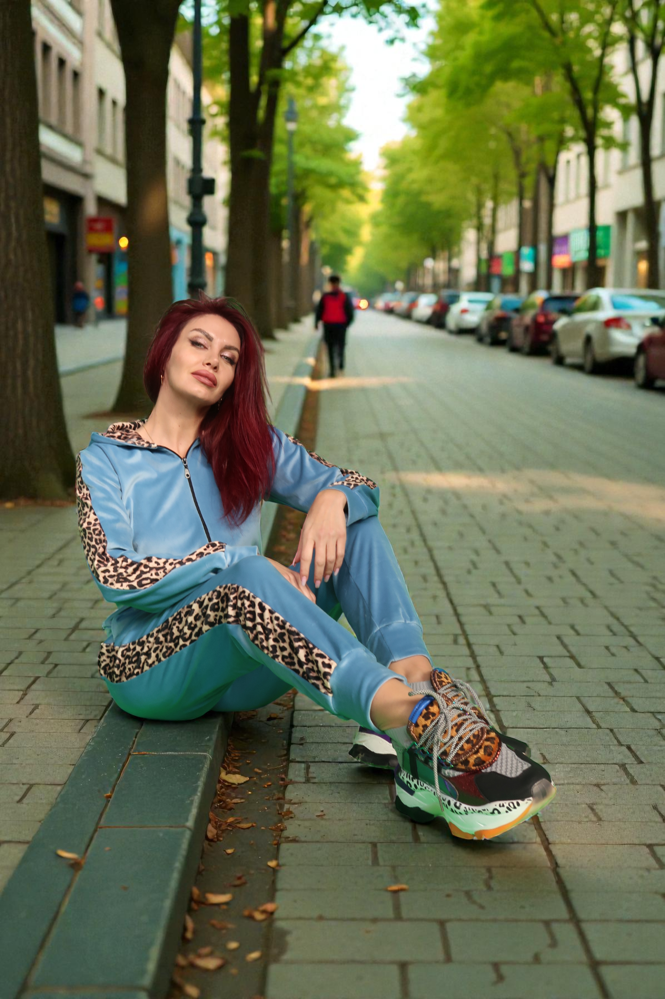 Trening Leopard pentru Femei 2026 Albastru